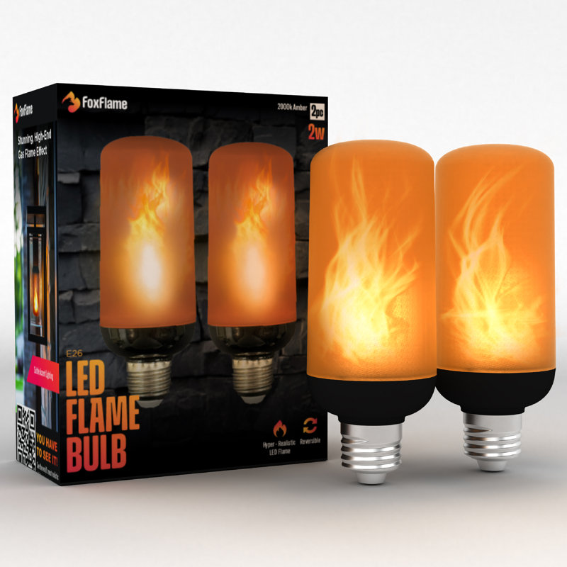 Fox Flame Medium Flame Bulb - Pack of 2pk