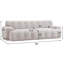 Canapé rembourré 88 po 3 places Boucle-1326949191-1326949193