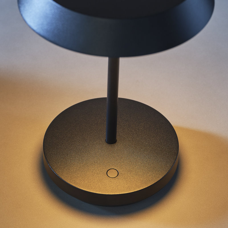 Tepa Short Accent Rechargeable Table Lamp, Black