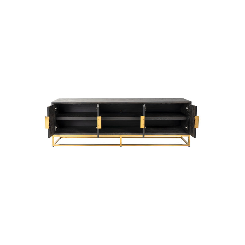 Blackbone Media Console, Black/Gold, 79"