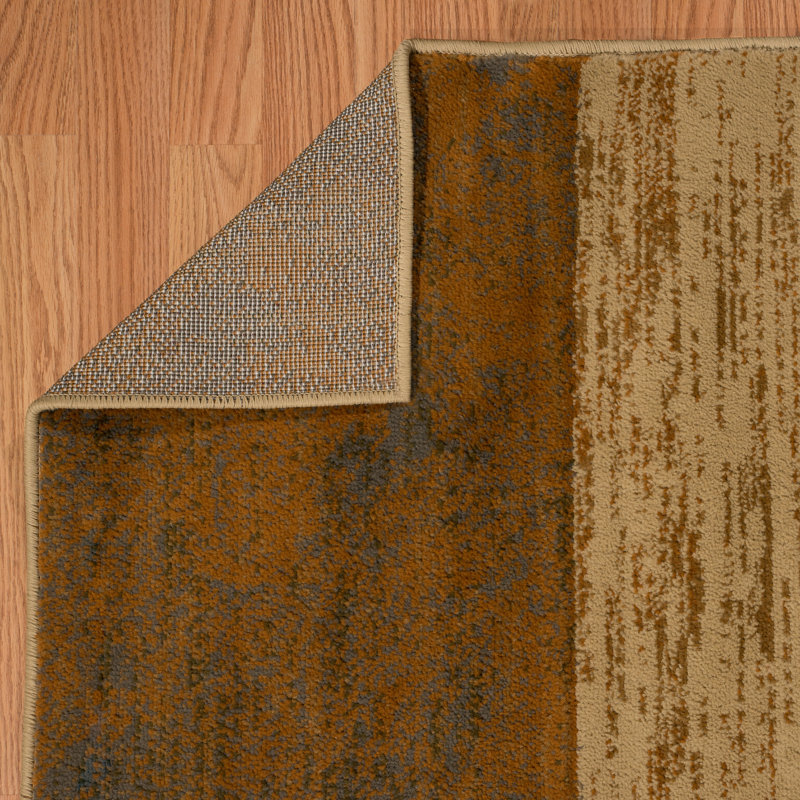 Tapis brun / noir Papillion Valiant, 5 pi 3 po x 7 pi 2 po