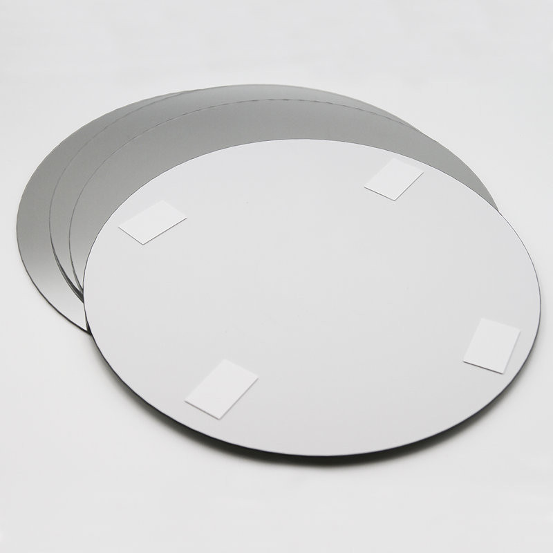 Mirror Flat Wall Mirror, Round 11.11" H x 11.11" W