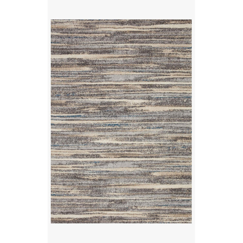 Tapis gris tissé à la machine Ballymena, Carré 1 pi 6 po x 1 pi 6 po