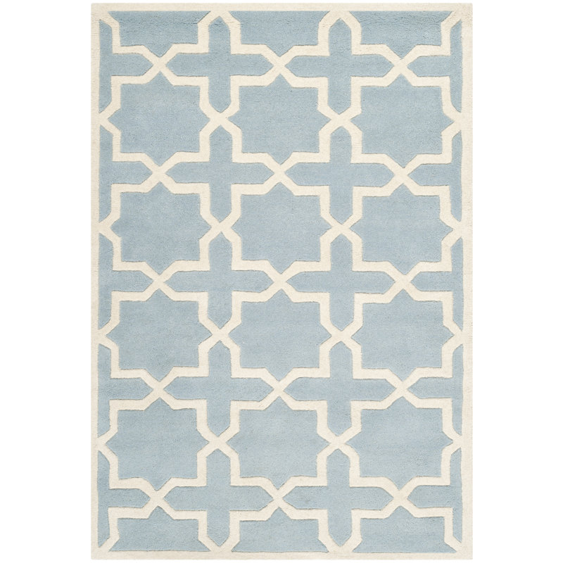 Étienne Geometric Wool Hand Woven Area Rug, Rectangle 122 x 183 cm
