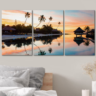 Décoration murale paysage tropical tropical Sunat Moorea, Polynésie française