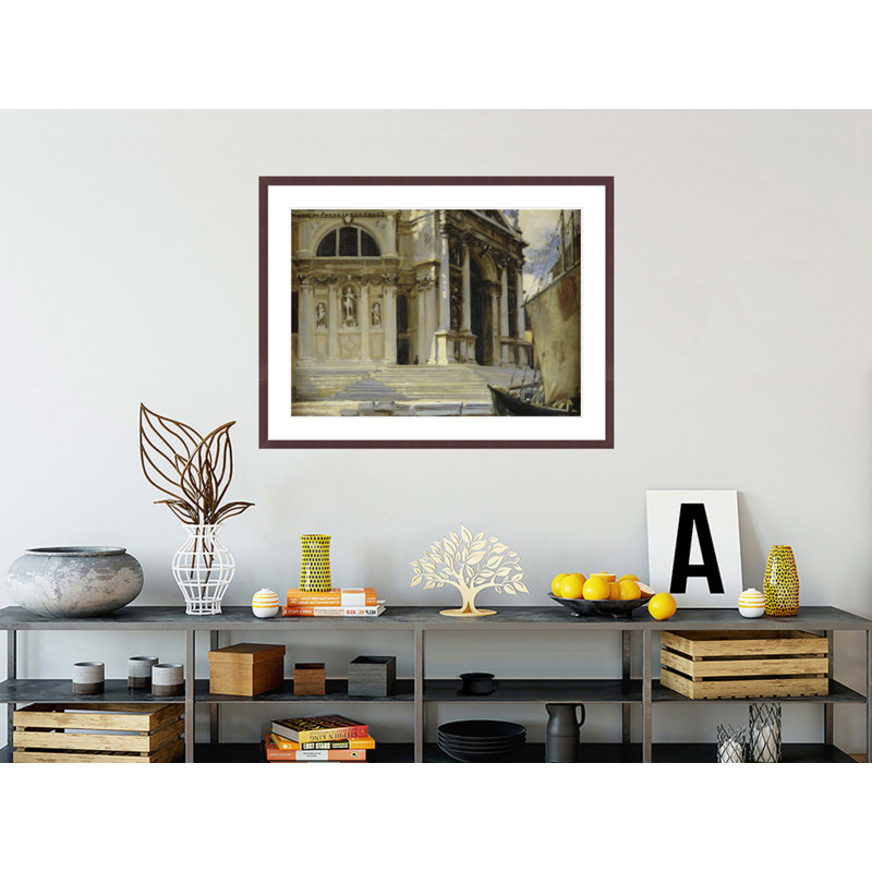 «Santa Maria della Salute Venice» par John Singer Sargent, impression giclée encadrée, H 31,8 po x l 41,5 po