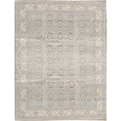 Oriental Area Rug in Light Blue/Light Purple/Beige