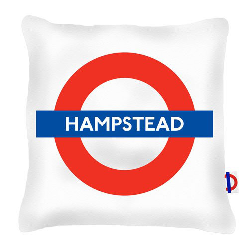 Hampstead Tube Station London Transport Cushion