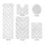 Ensemble de tapis pour salle de bain 6 pièces Annaclara Premium 100% coton 1990 GSM-728313867