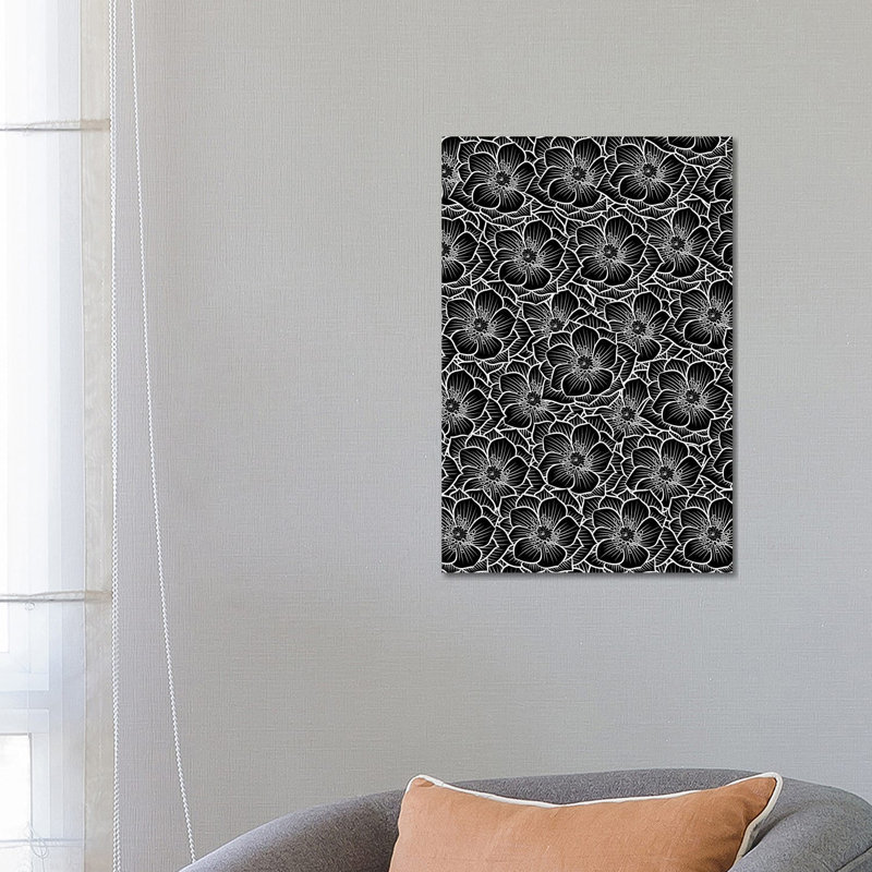 Flower Pattern by Alberto Perez - Wrapped Canvas Print, 66.04 cm H x 45.72 cm W x 3.175 cm D