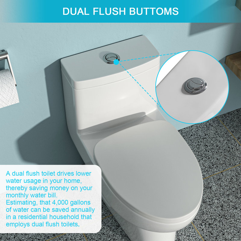 Toilette en céramique avec double chasse d'eau durable et système d'assemblage à siège lisse