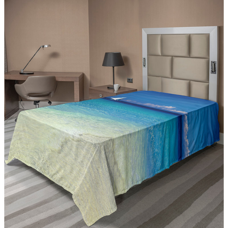 Drap-housse Ambesonne, Drap plat pour lit simple TG
