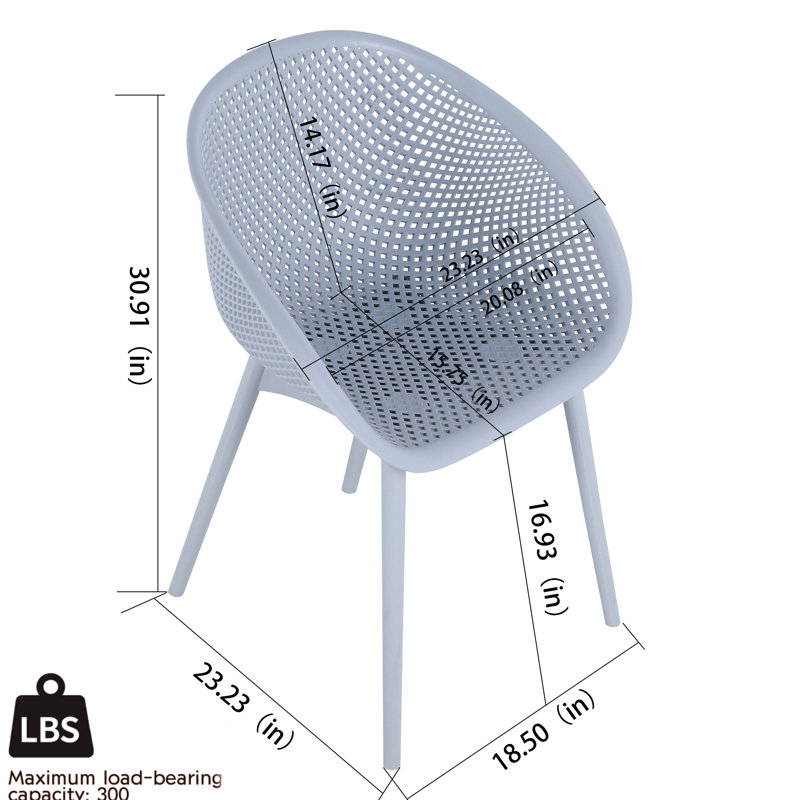 Ensemble de 2 chaises longues bleues en plastique PP pour une utilisation intérieure / extérieure toutes saisons. Performance extérieure durable. Et. Assemblage de 90 secondes avec guide visuel. Support ergonomique de jour. Maille