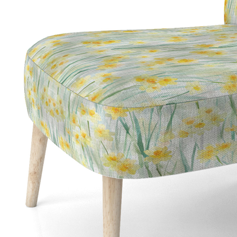 Chaise d'appoint floral Floral, Chaise d'appoint sans accoudoirs