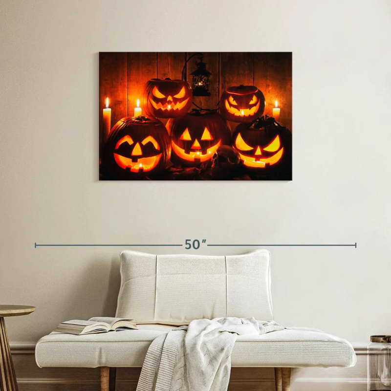 Halloween Lanterns, 24" H x 36" W