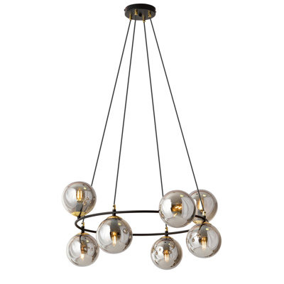Odin 8 - Light Waggon Wheel Chandelier