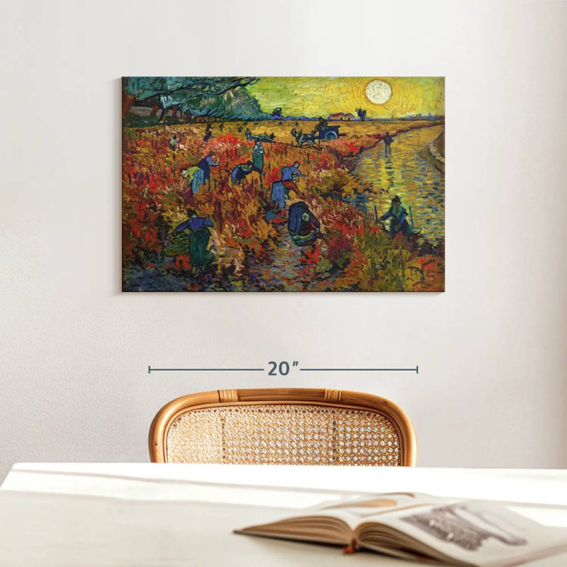 Vignes rouges d'Alvord à Arles, H 16 po x l 24 po