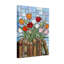 Plantes et fleurs, tulipes dans des livres, vitrail-494342522