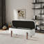 Ivory Boucle Storage Bench