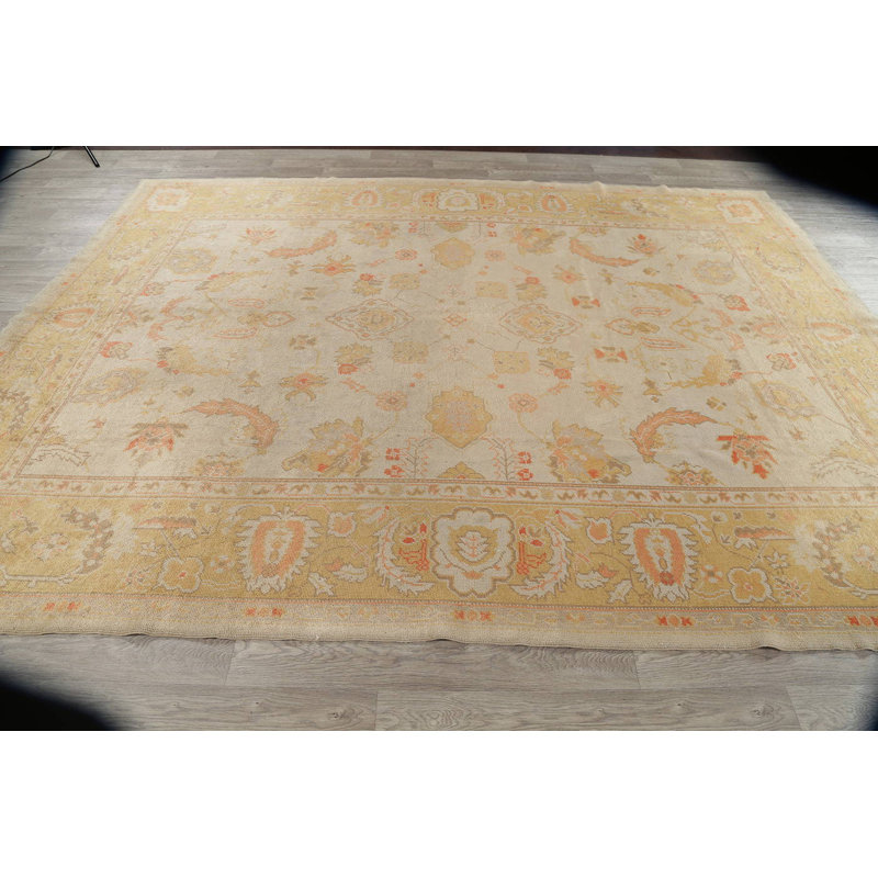 Tapis intérieur de la laine 9 pi 5 po x 12 pi 3 po one-of-kind à la main noué la Quinones