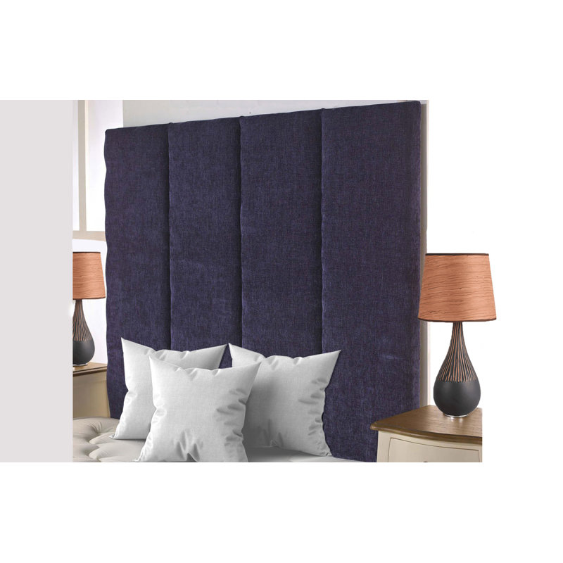 Upholstered Headboard, Purple Chenille, Small Single (2'6)