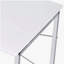 Bureau d'écriture blanc et chrome