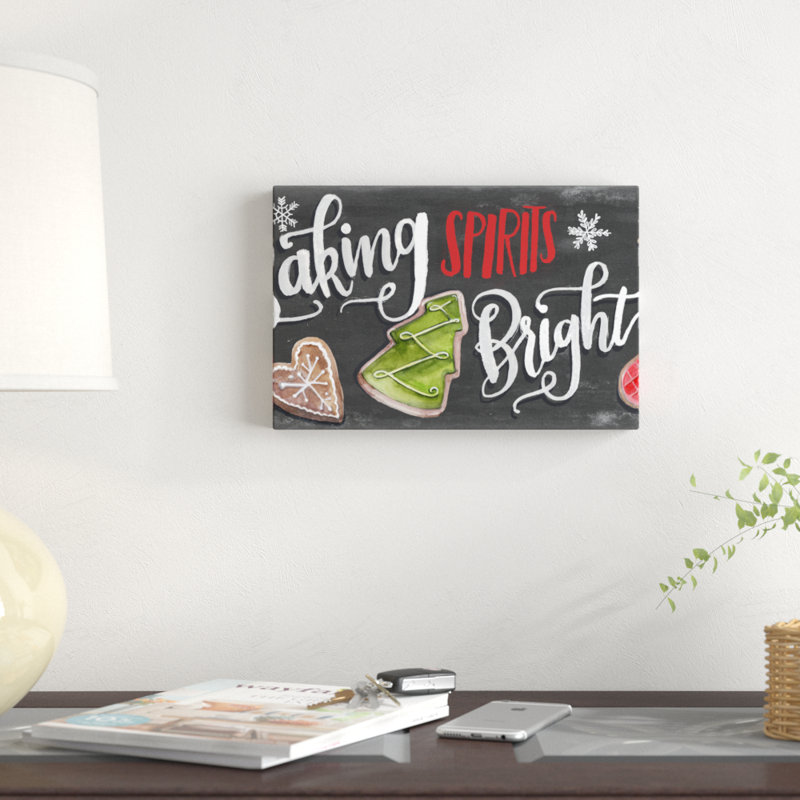 Baking Spirits Bright Collection D by Jennifer Paxton Parker - Graphic Art Print, 20cm H x 30cm W, Wrapped Canvas