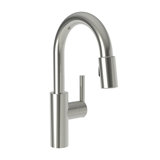 East Linear Single Handle Pull Down Bar Faucet