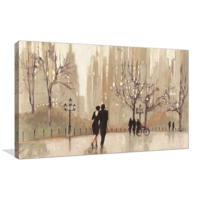 «An Evening Out Neutral», reproduction sur toile, H 24 po x l 40 po x P 1,5 po, Toile tendue