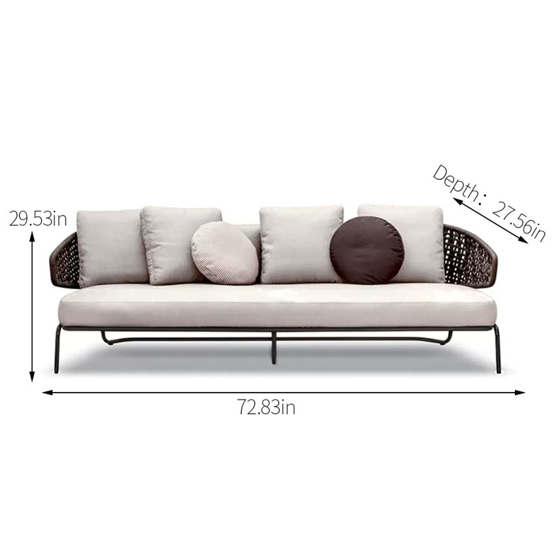 Naul 72,83 extérieur avec coussins Sunbrella®