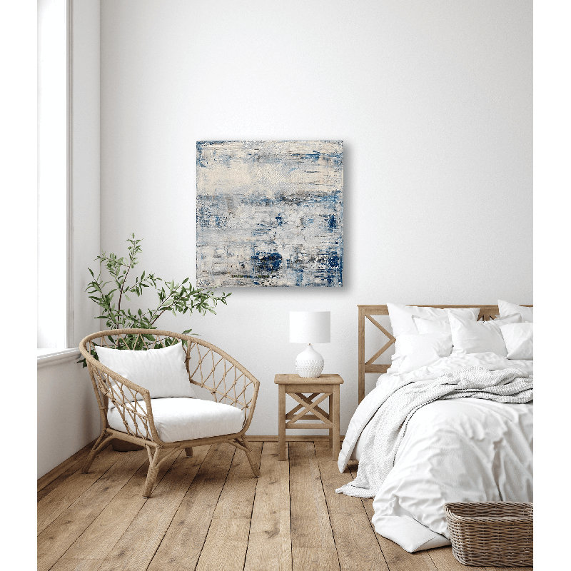 Arrow I On Giclee Canvas Hand Embellished Art, 24" H x 24" W x 1.5" D, Black Framed Canvas