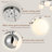 21.6" Crystal LED Round Chandelier with 4-Light