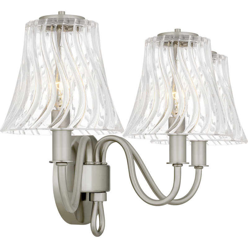Luminaire pour salle de bain 3 lumières Amarieon, Nickel brossé