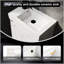 Ensemble de meuble-lavabo mural 20 po avec lavabo en céramique, armoire de rangement avec portes, ensemble d'armoire de salle de bain