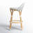 Ellie Rattan and Metal Low Back Counter Stool-1055294296
