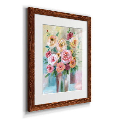 Bouquet vif - reproduction de photo encadrée sur papier