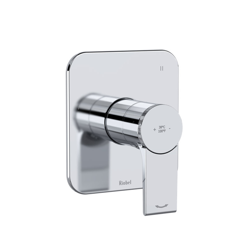 Garniture thermo-équilibrée 1/2 "avec 3 fonctions Fresk, Chrome