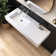 47'' Wall Mounted Bathroom Sink Solid Surface Bathroom Vessel Sink with Overflow