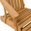 Chaise Adirondack pliante en bois pour l'extérieur avec repose-pieds rétractable, dossier et siège pré-assemblés, chaise de patio en bois pour patio