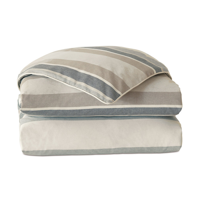 Wainscott Duvet Cover, Denim, California King Duvet Cover