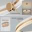 1 - Light Gold LED Wagon Wheel Pendant