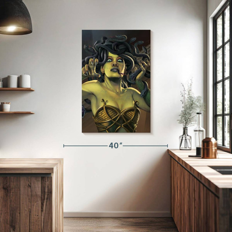 Kelan Medusa, 39" H x 26" W