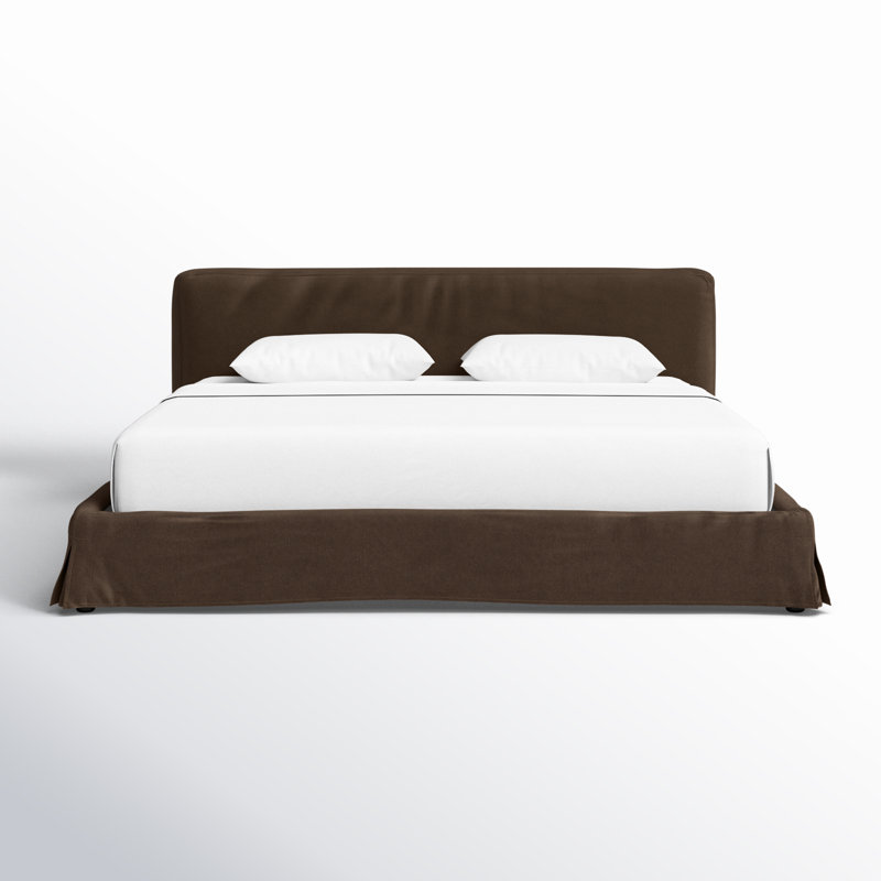 Aidan Upholstered Bed, King, Brussels Coffee