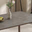 Ensemble de table de salle à manger et de chaises à panneau de pierre fine gris-109245740