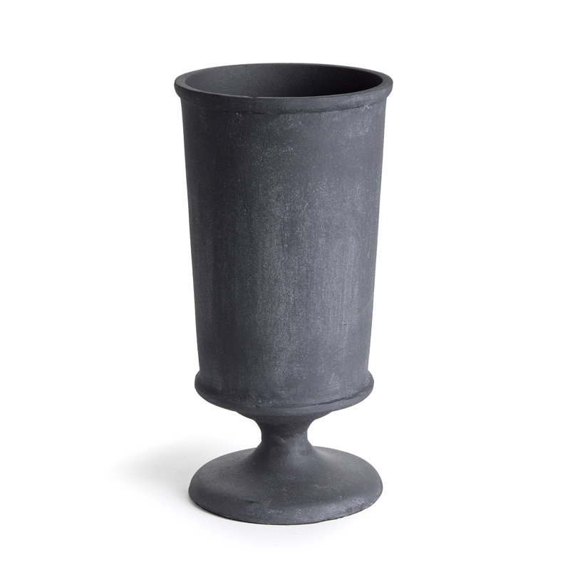 Aluminum Table Vase, 12" H x 6" W x 6" D