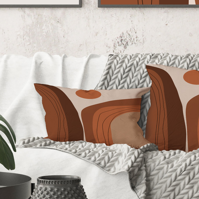 Abstract Throw Pillow