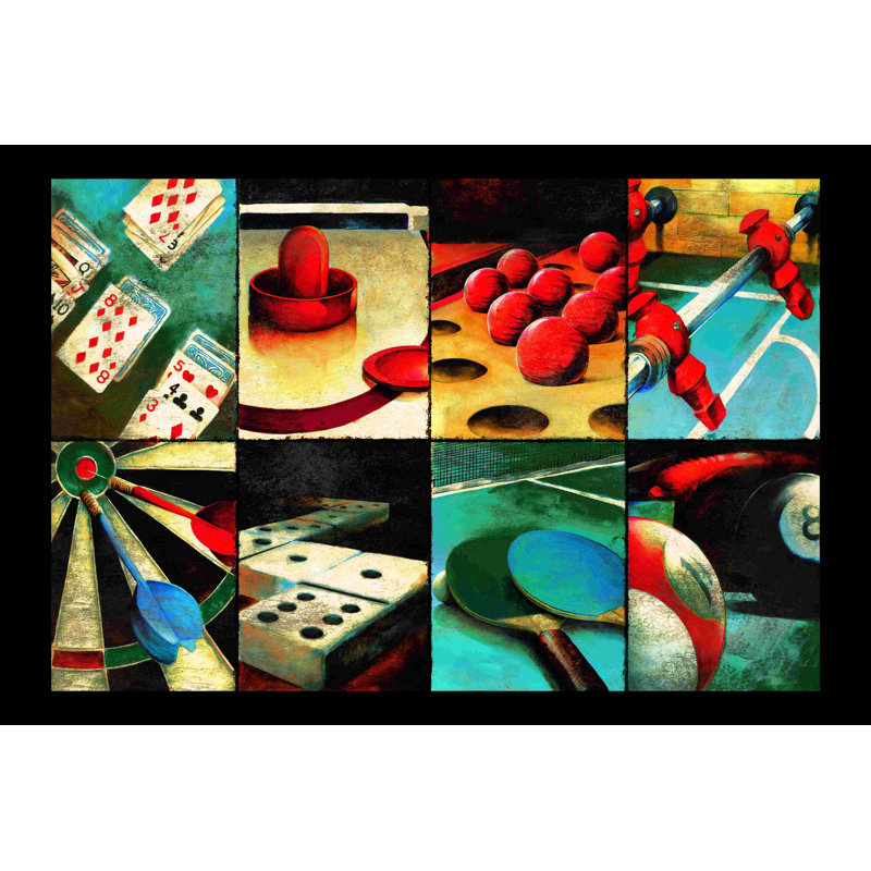 «Gameroom Horiz», impression sur toile tendue, H 8 po x l 12 po