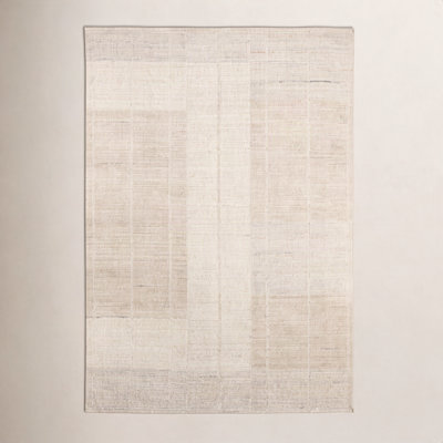 Nona Tan Hand-Woven Striped Rug