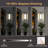 14.5''H RGB LED Dimmable APP Control Aluminum Outdoor Wall Light with Dusk to Dawn and Milky White Acrylic Shade