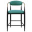 Chaise de comptoir rembourrée en tissu vert Renfroe (sans la table)-419604274-419604272